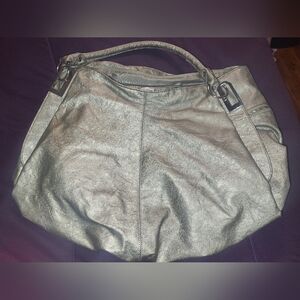 Grey bucket bag purse